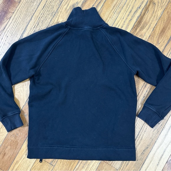 Athleta Black Cozy Karma Side Zip Funnel Neck Sweatshirt Size XS - Picture 9 of 9